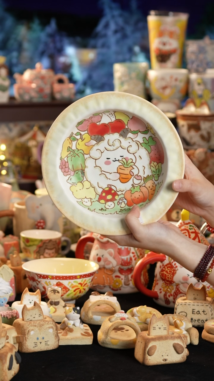 其他陶景德镇釉下彩手绘设计师款陶瓷