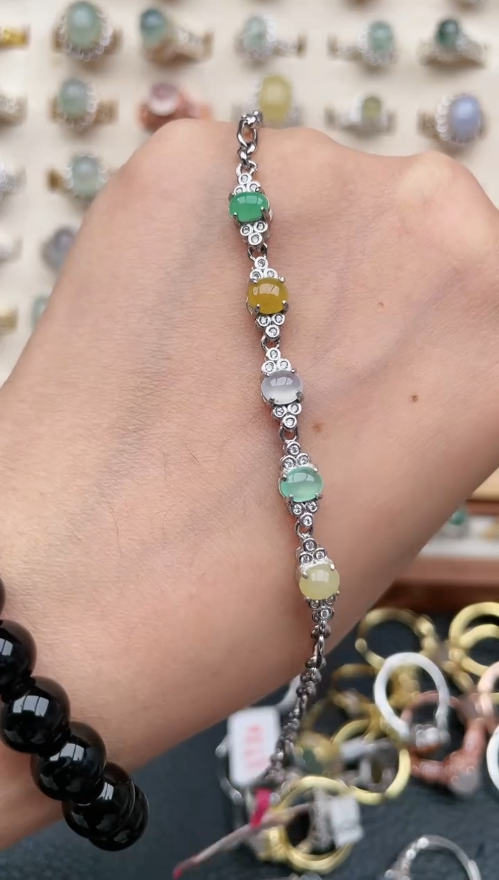 【闪购商品】翡翠戒指银S925镶嵌1111