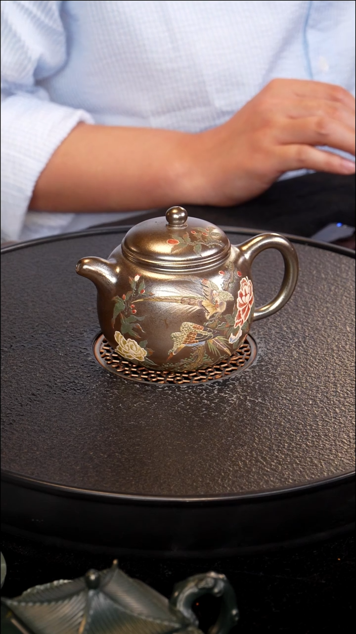 茶壶紫砂宜兴紫砂【L0077】YJY紫砂茶壶 琉璃金砂