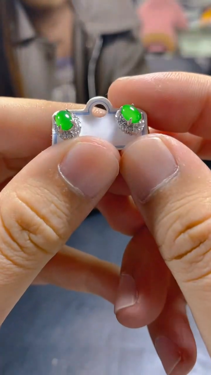 【闪购商品】翡翠耳饰未镶嵌0615294202多样性发一