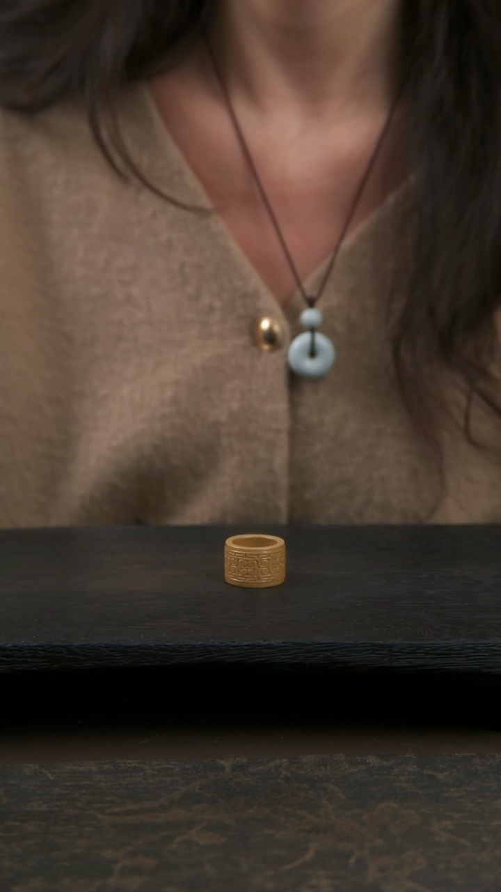 【闪购商品】杯内径20满满，金釉汝窑扳指1只