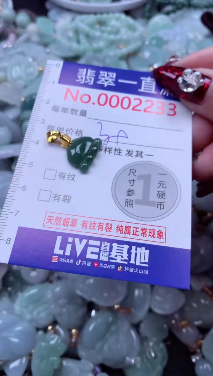 吊坠(不含链)未镶嵌翡翠2233