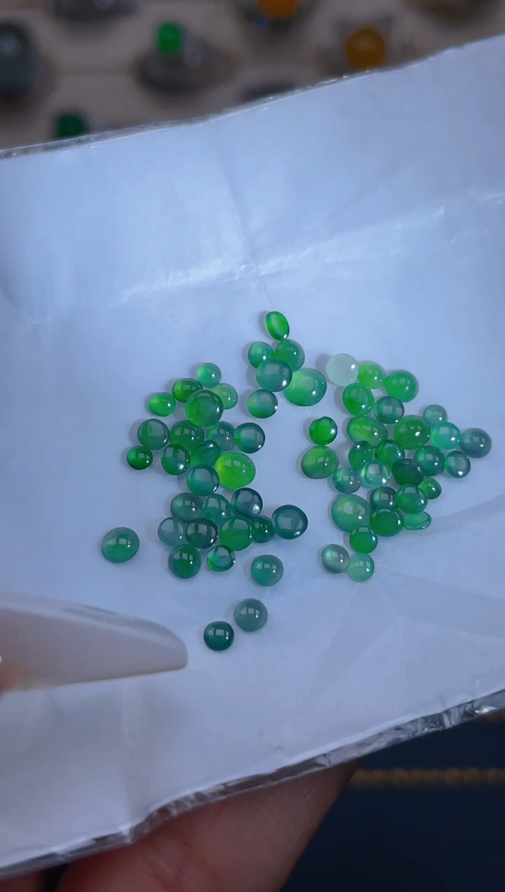 裸石翡翠天然翡翠蛋面14