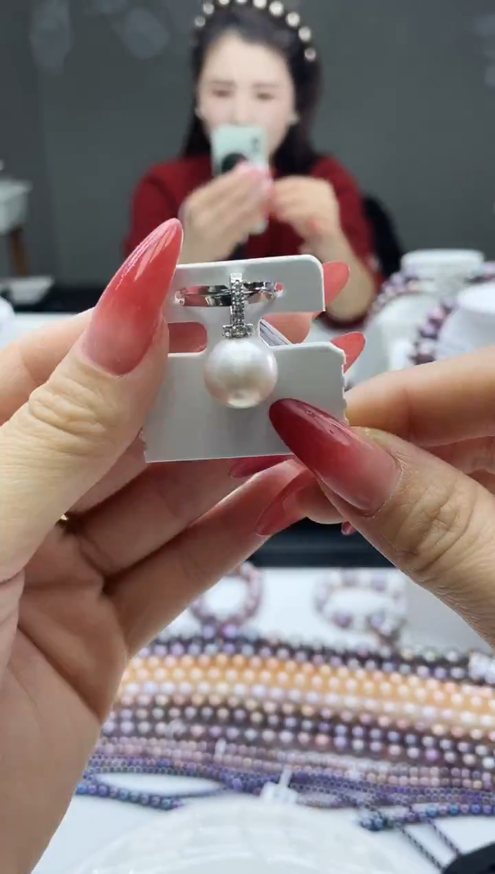 未镶嵌吊坠淡水珍珠白色系吊坠