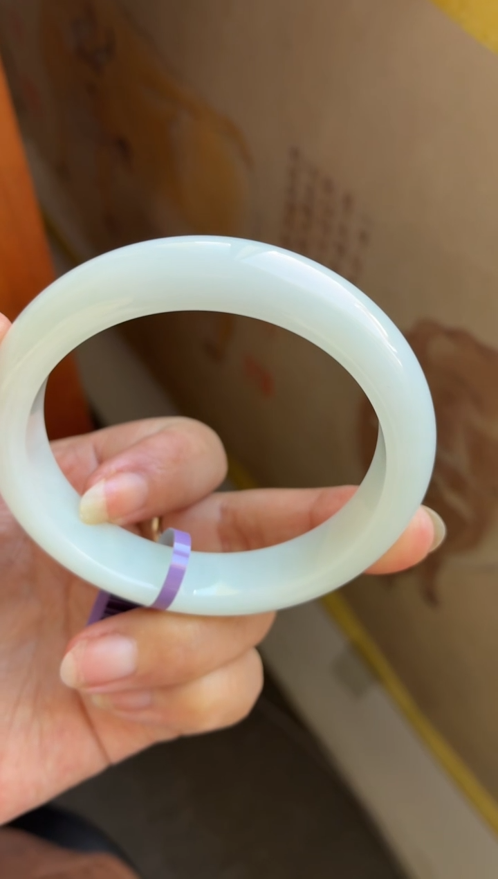 未镶嵌手镯翡翠（闭眼买）果冻胶无棉白月光3号