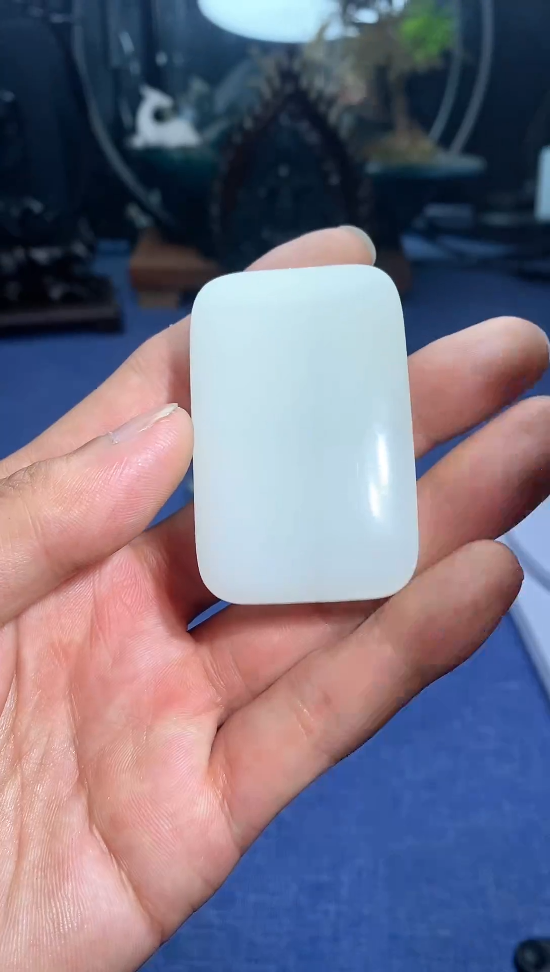 【闪购商品】和田玉颈饰未镶嵌4x6白无事牌