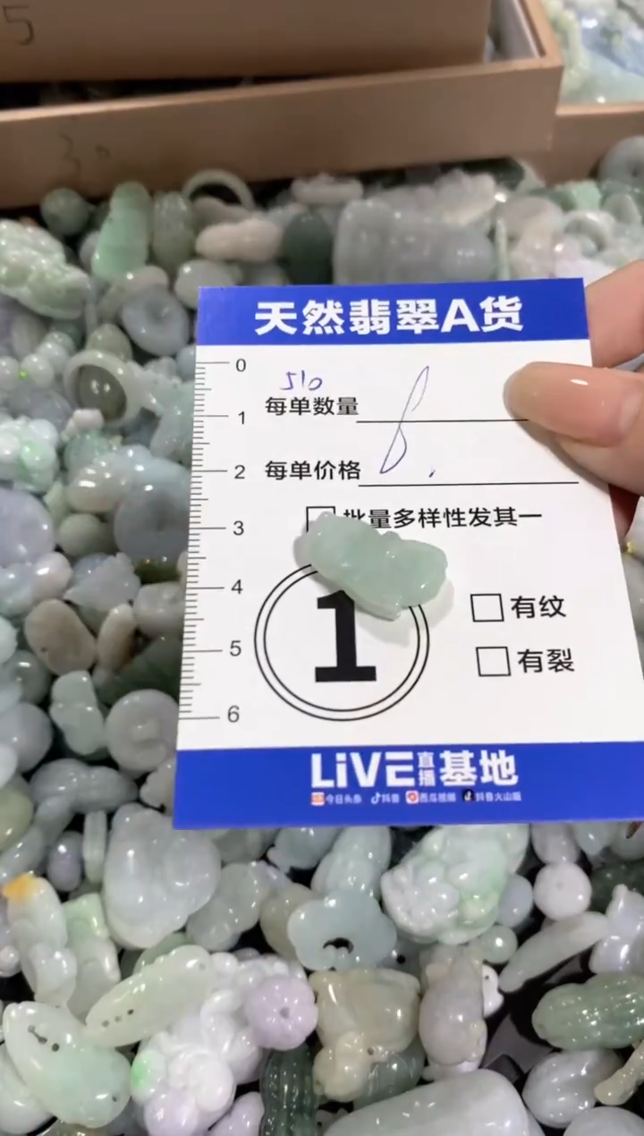 颈饰未镶嵌翡翠天然翡翠A货批量多样性发一件