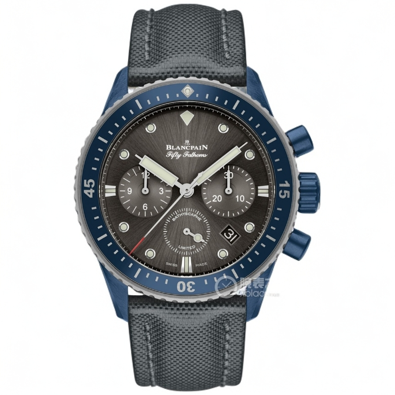 99新 Blancpain 宝珀/五十噚/5200限量心系海洋/蓝陶瓷/20年全套