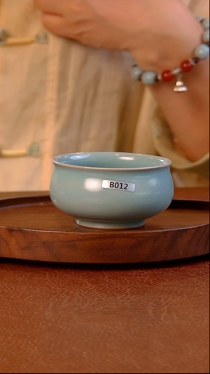 瓷片012号  炉式杯      马