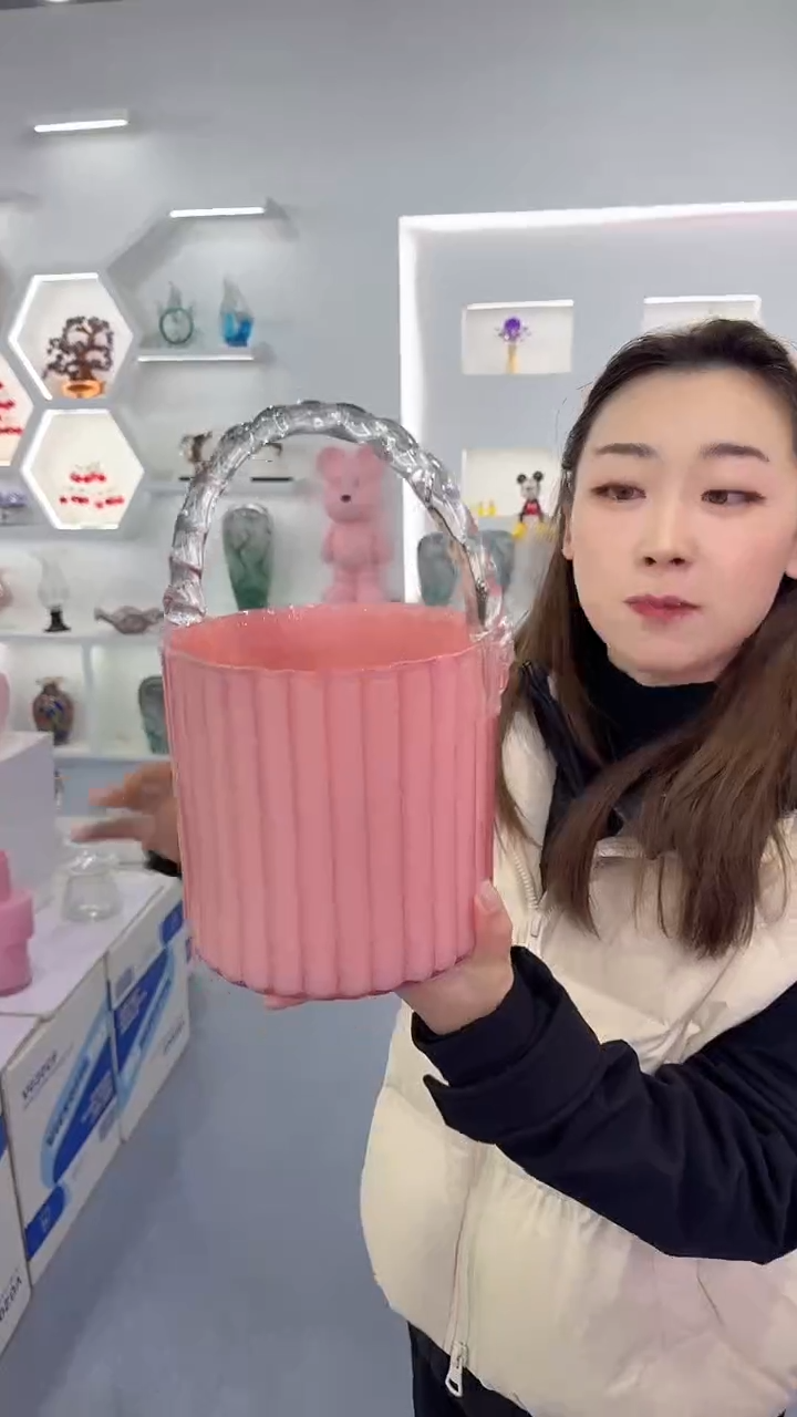 有机玻璃昕洋花瓶花器R-早2