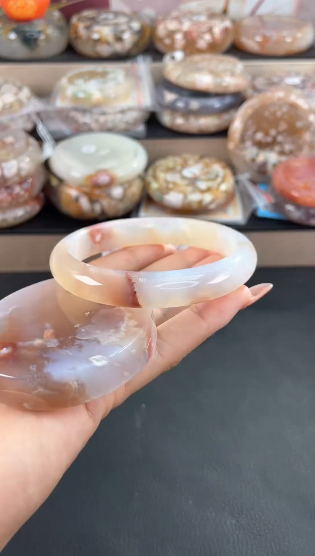 未镶嵌手镯石英质玉64(赠送镯心）