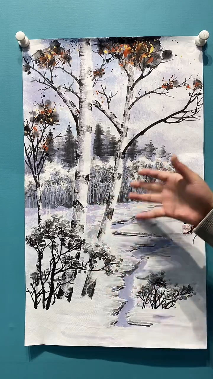 国画画都展厅国画作品B6