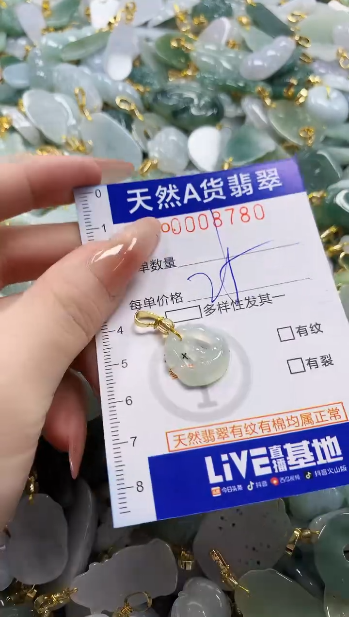 颈饰未镶嵌翡翠天然A货翡翠