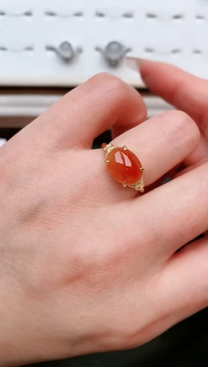 【闪购商品】翡翠戒指银S925镶嵌....