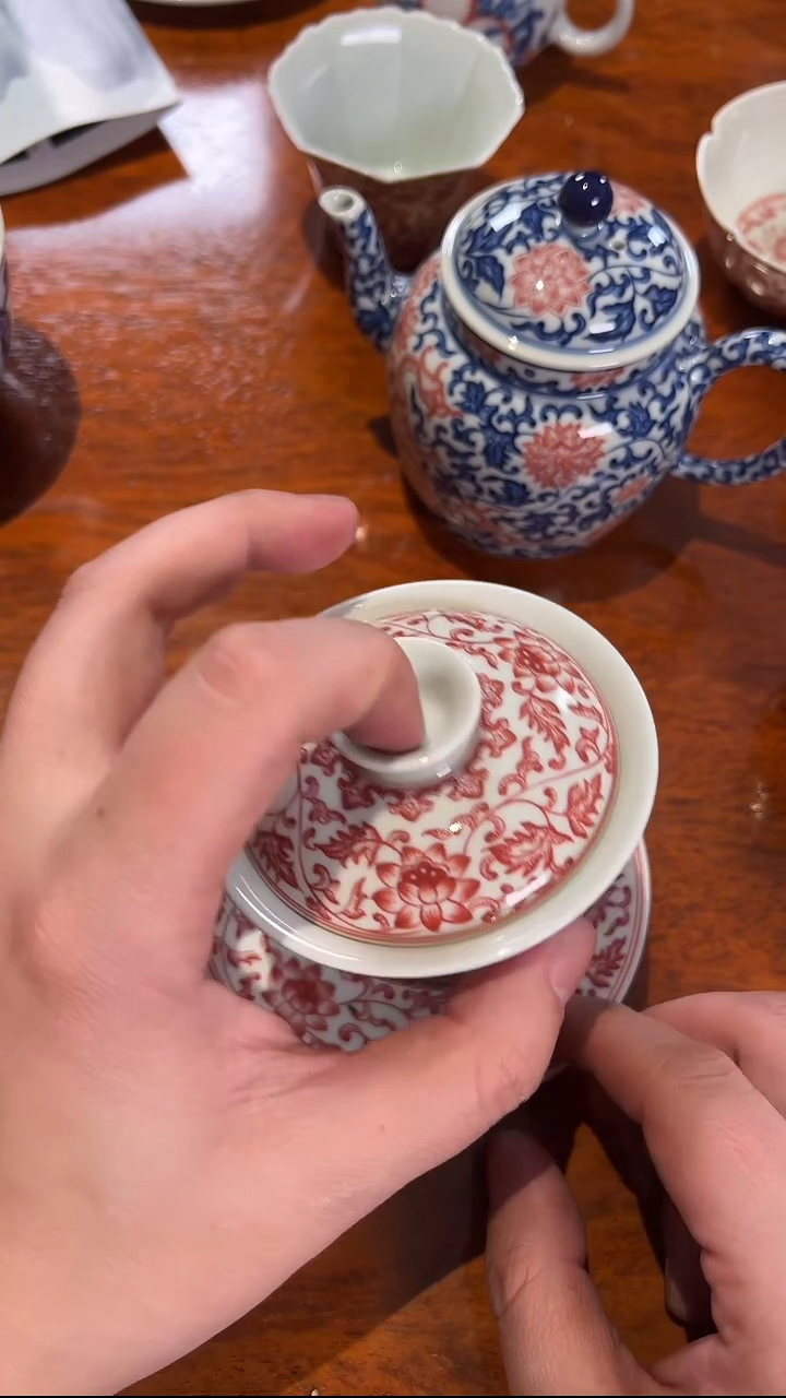 【闪购商品】瓷三才盖碗