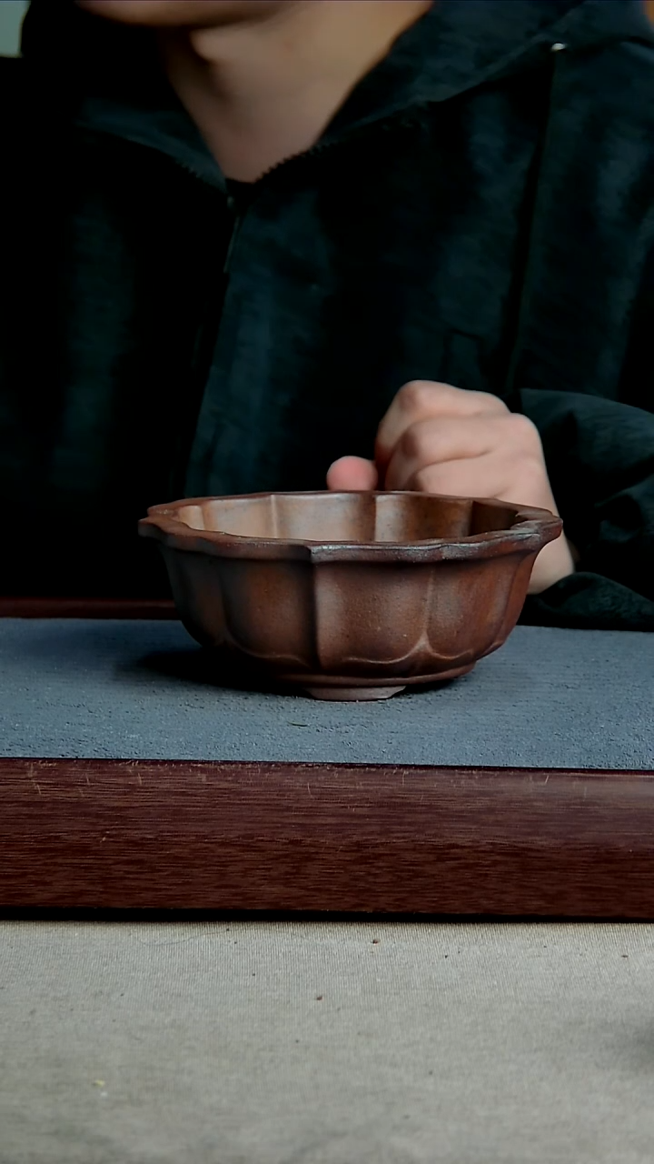 紫砂花盆13*5.5内径紫砂花盆