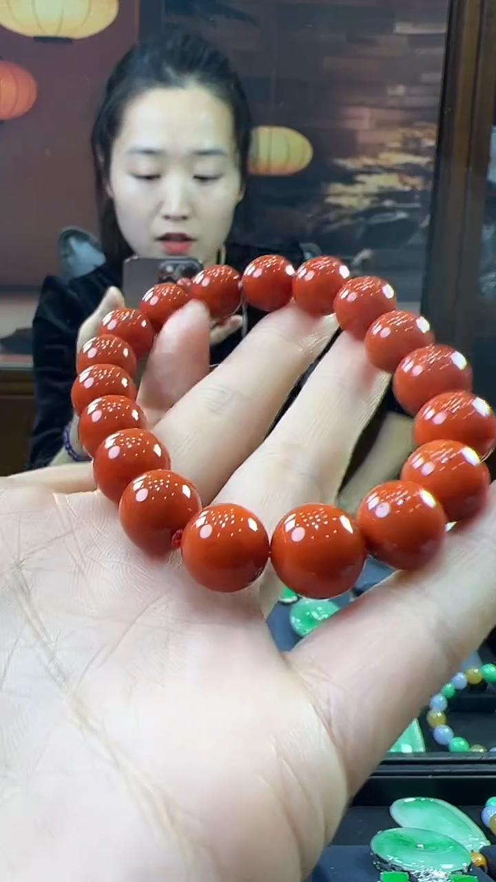 未镶嵌手串南红玛瑙手串