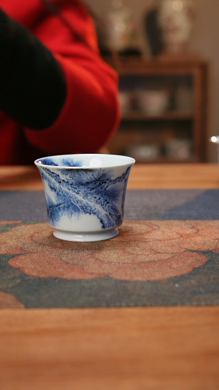 【闪购商品】康亭守艺松树定风波马蹄杯