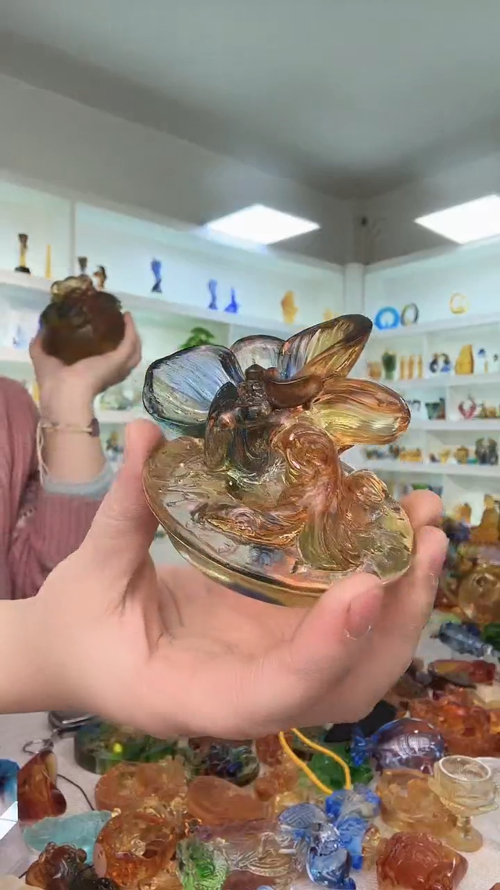 手工艺品琉璃盖置