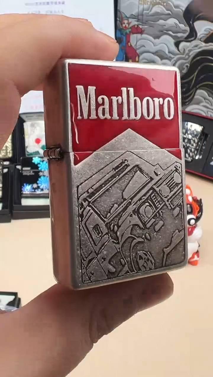 铜万宝路大吉普-1937仿古银（带编号）