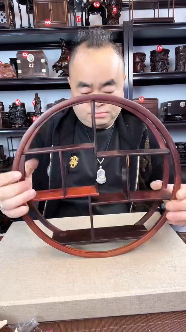【闪购商品】木241瑕疵老李红木工艺品