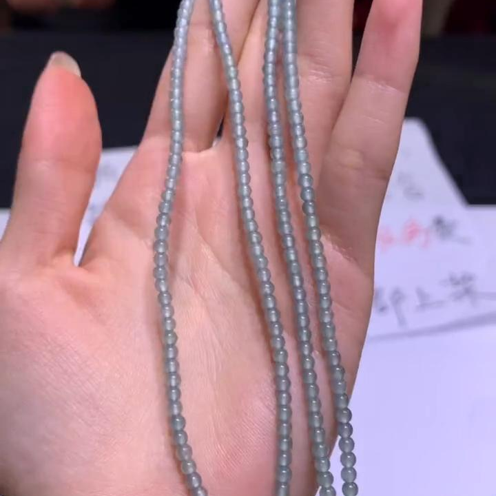 【逍遥精选】天然A货翡翠圆珠项链*726/34/多样性发/1件