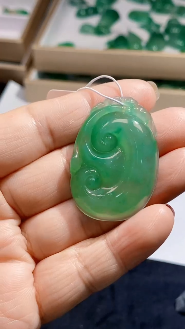 【闪购商品】石英质玉颈饰未镶嵌天然A货非洲翠，石英玉