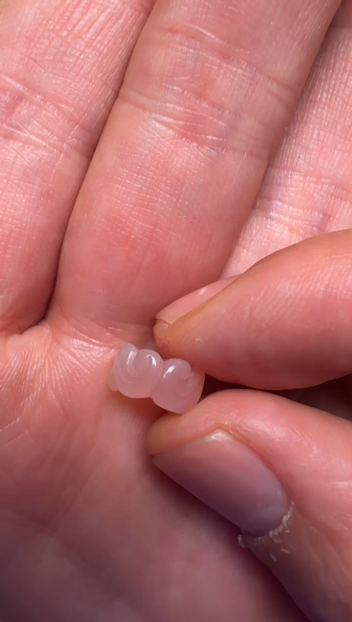 【闪购商品】玛瑙/玉髓颈饰未镶嵌粉糯珠改雕刻卡环内径6mm