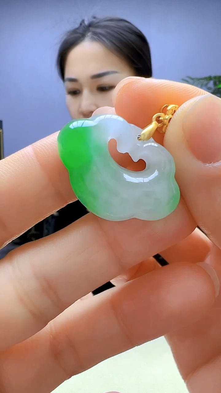 【闪购商品】翡翠颈饰14K金镶嵌颈饰