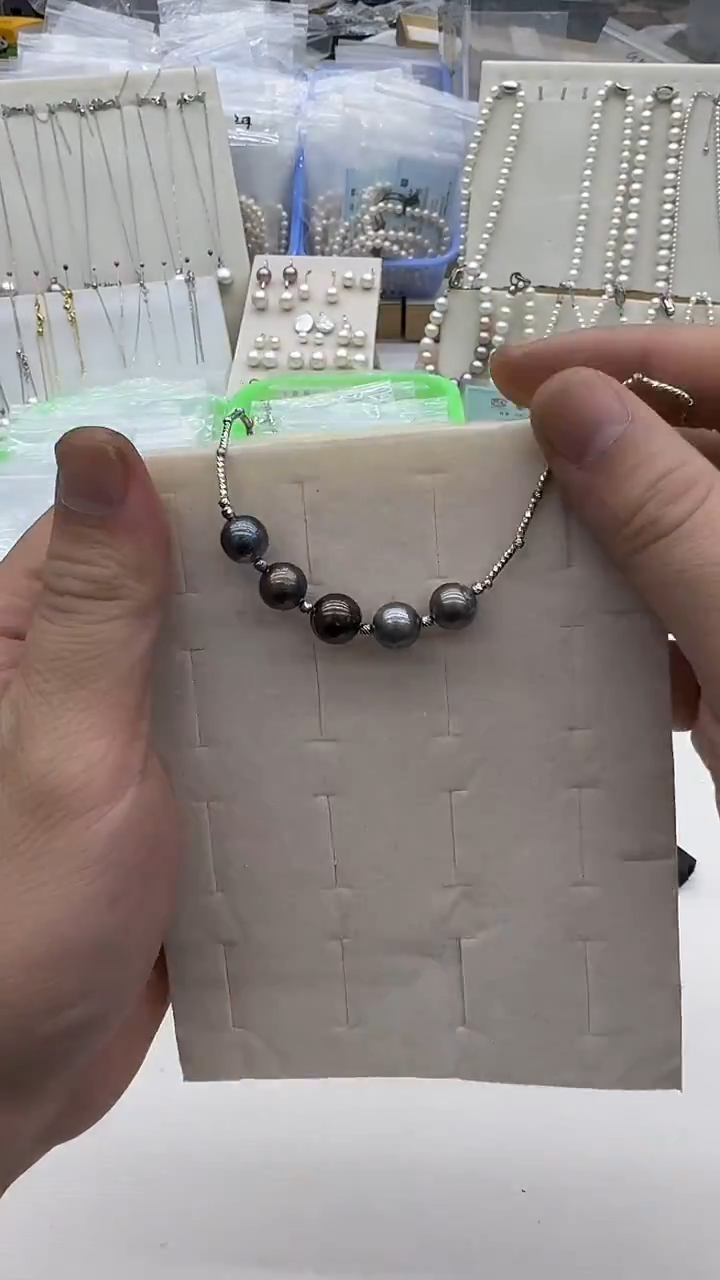 银S925镶嵌吊坠(赠链)海水珍珠10mm 大溪地微笑-孤品