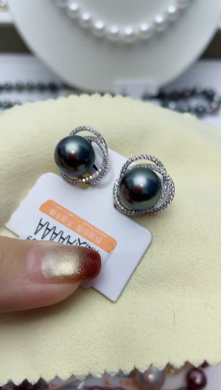 【闪购商品】海水珍珠耳饰银S925镶嵌W100