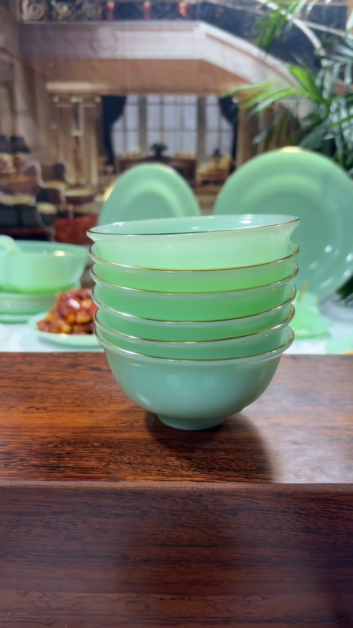 【闪购商品】... 4.5英寸玉瓷碗6个口径11.5厘米