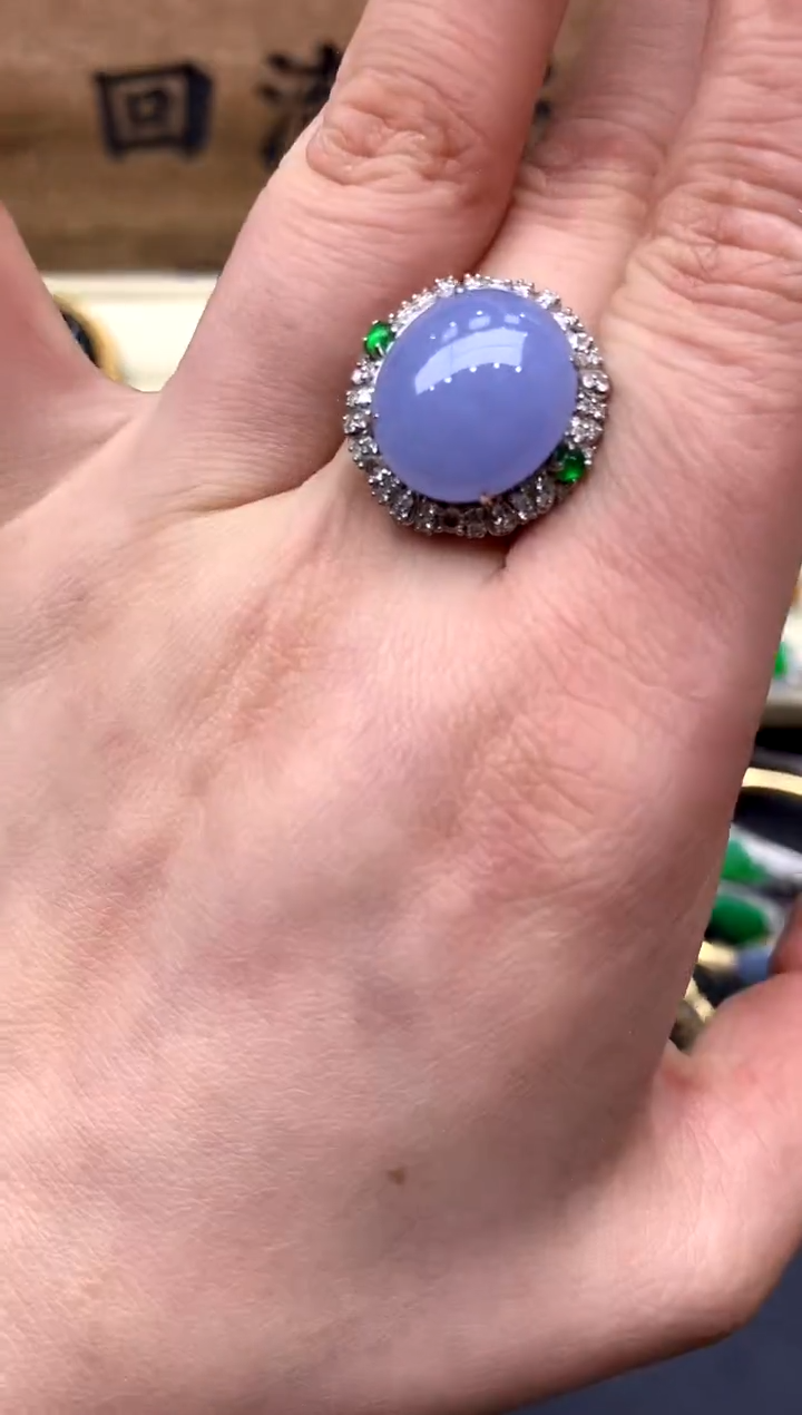 【闪购商品】翡翠戒指18K金镶嵌467-中国好珍宝