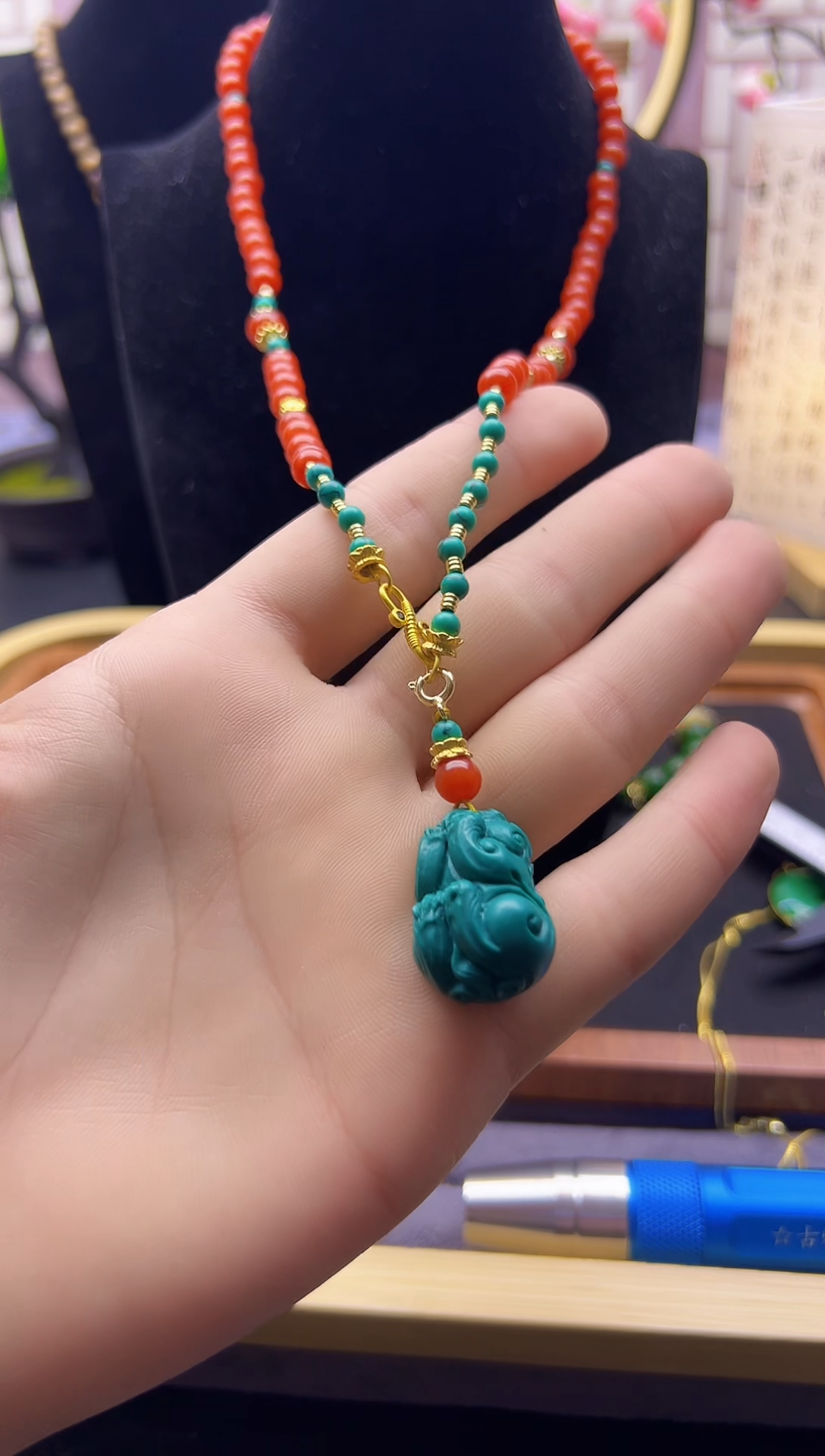 【闪购商品】翡翠颈饰14K金镶嵌X310            