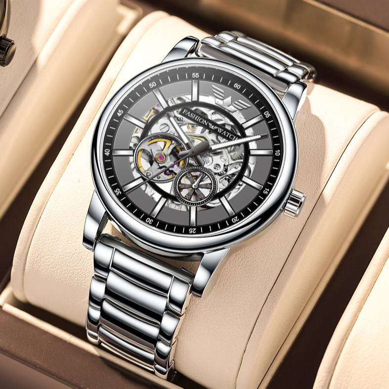 全新未使用 瑞士品牌TINAIBIN 德雷斯顿系列时尚自动机械腕表YH