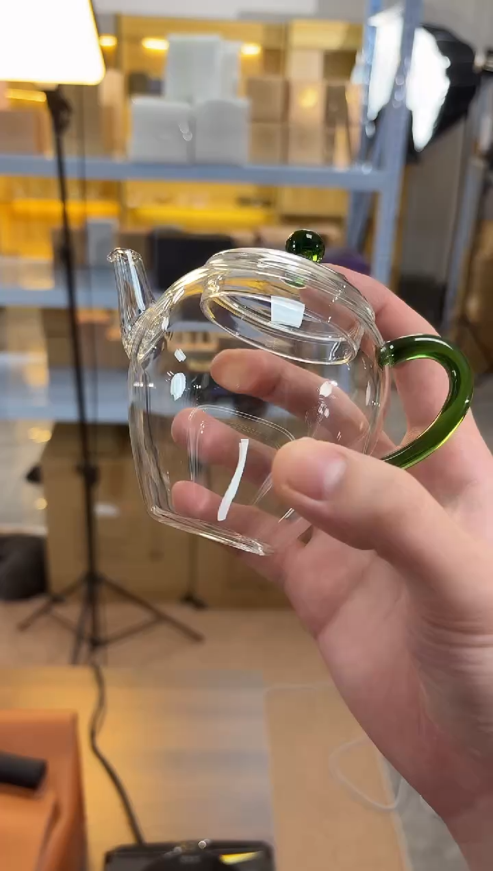 禾器-文巧壶-湖绿色  孤品1