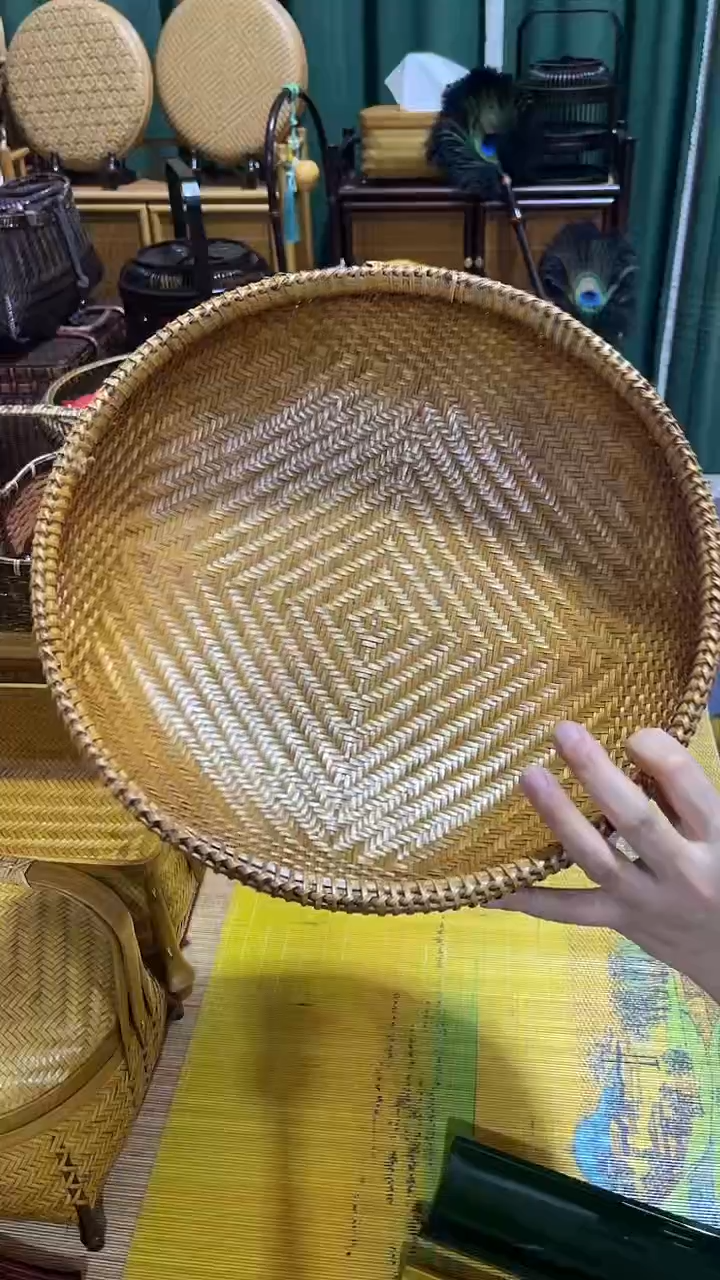 竹编工艺品茶道零配竹编款