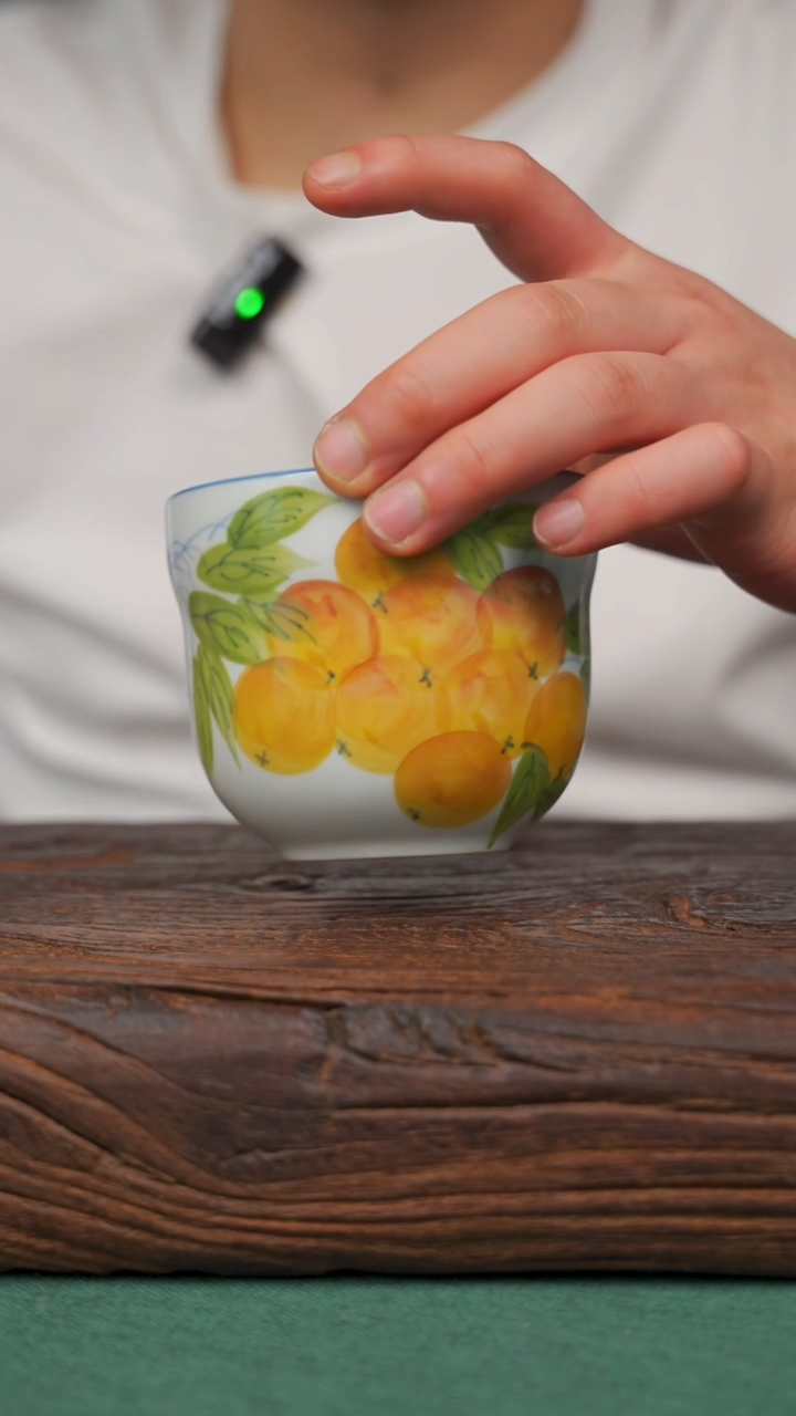 瓷片49寻一缕瓷香杯釉下手工手绘瓷器