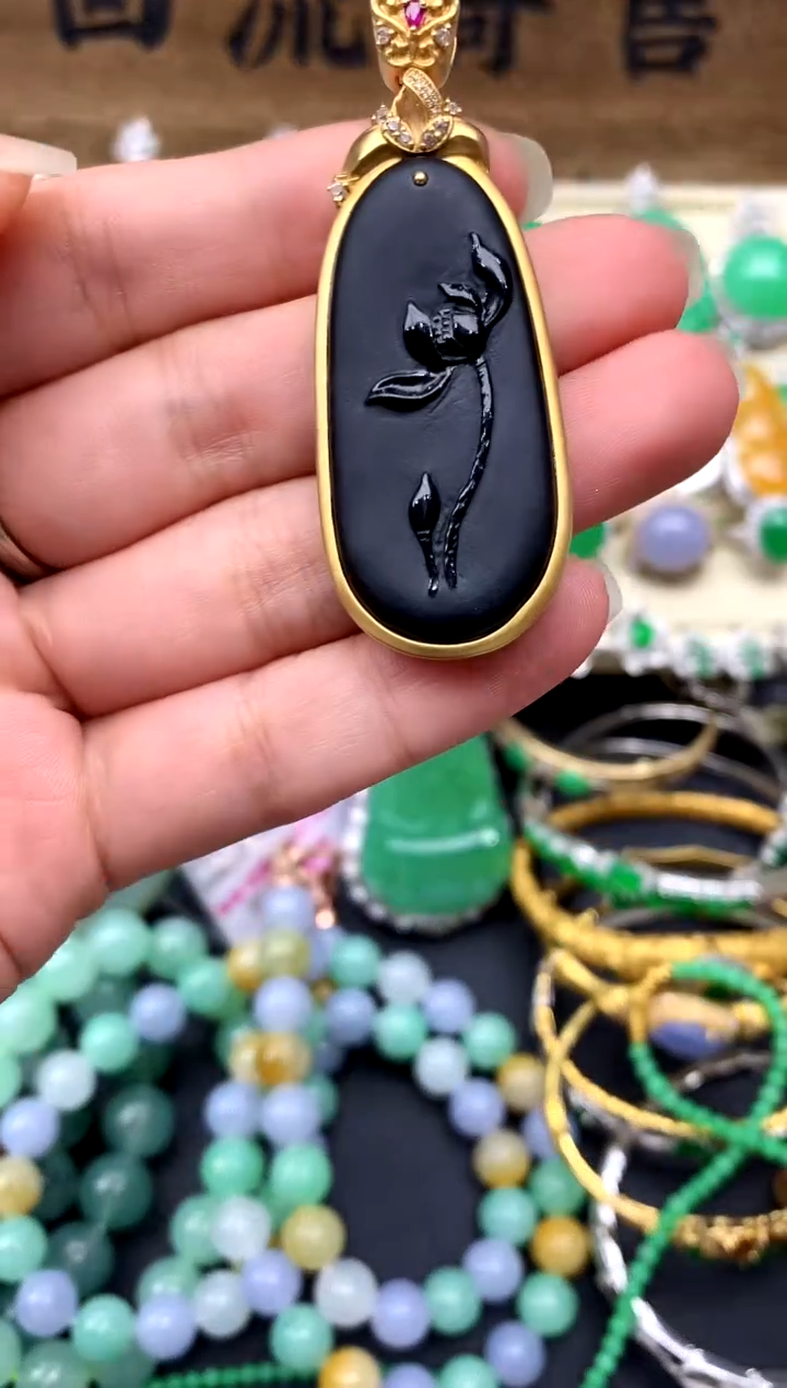 【闪购商品】翡翠颈饰18K金镶嵌286-中国好珍宝