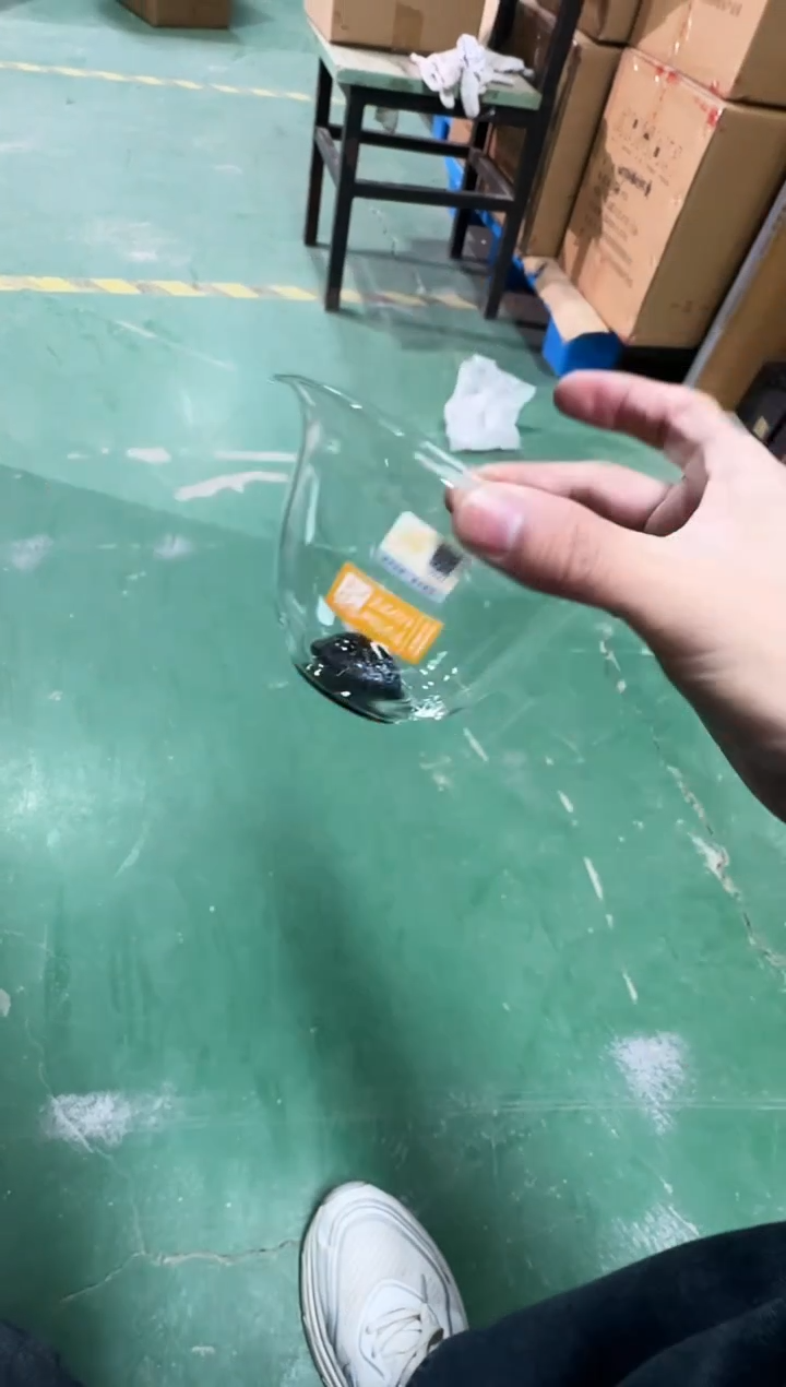 新品水滴无耳公杯 黑金底珠  晶焱金标