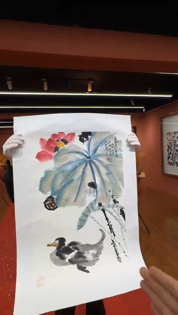 国画孙桂国老师作品，带合影证书17-5