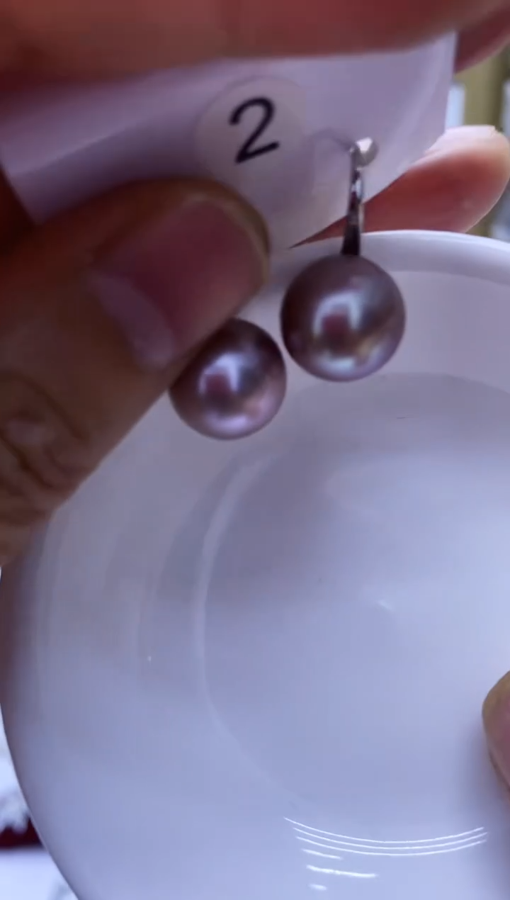 银S925镶嵌耳饰淡水珍珠2