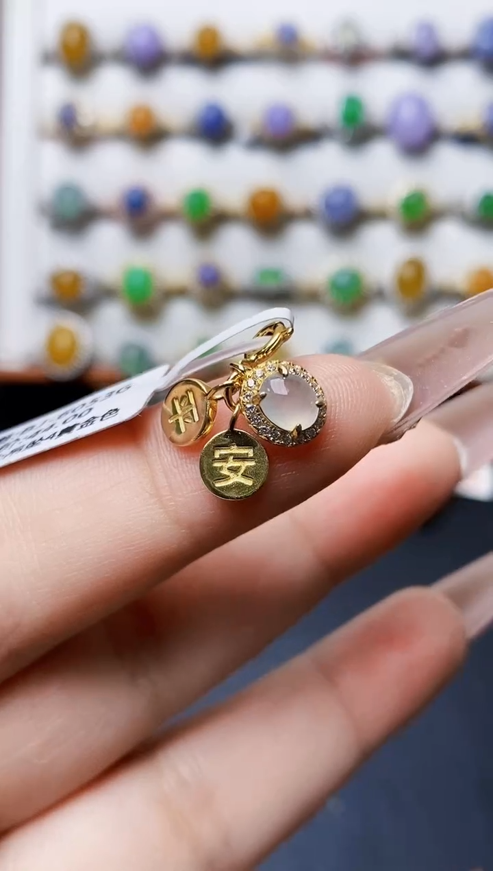 银S925镶嵌戒指翡翠0501