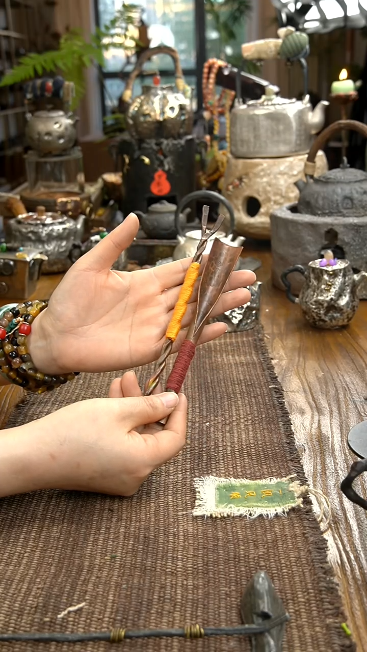 纯手工茶铲壶叉一套
