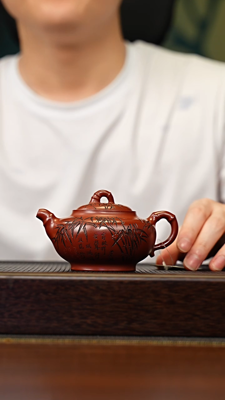 茶壶紫砂宜兴原矿 手工 紫砂壶容量200CC