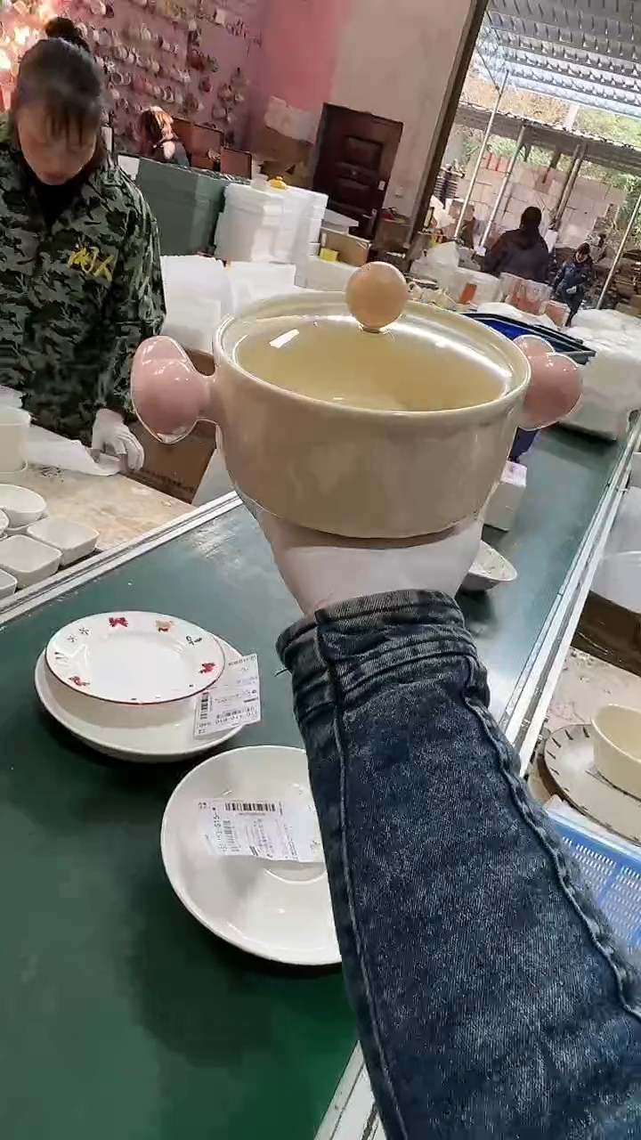 陶瓷带盖泡面碗 微瑕凑满20元包邮