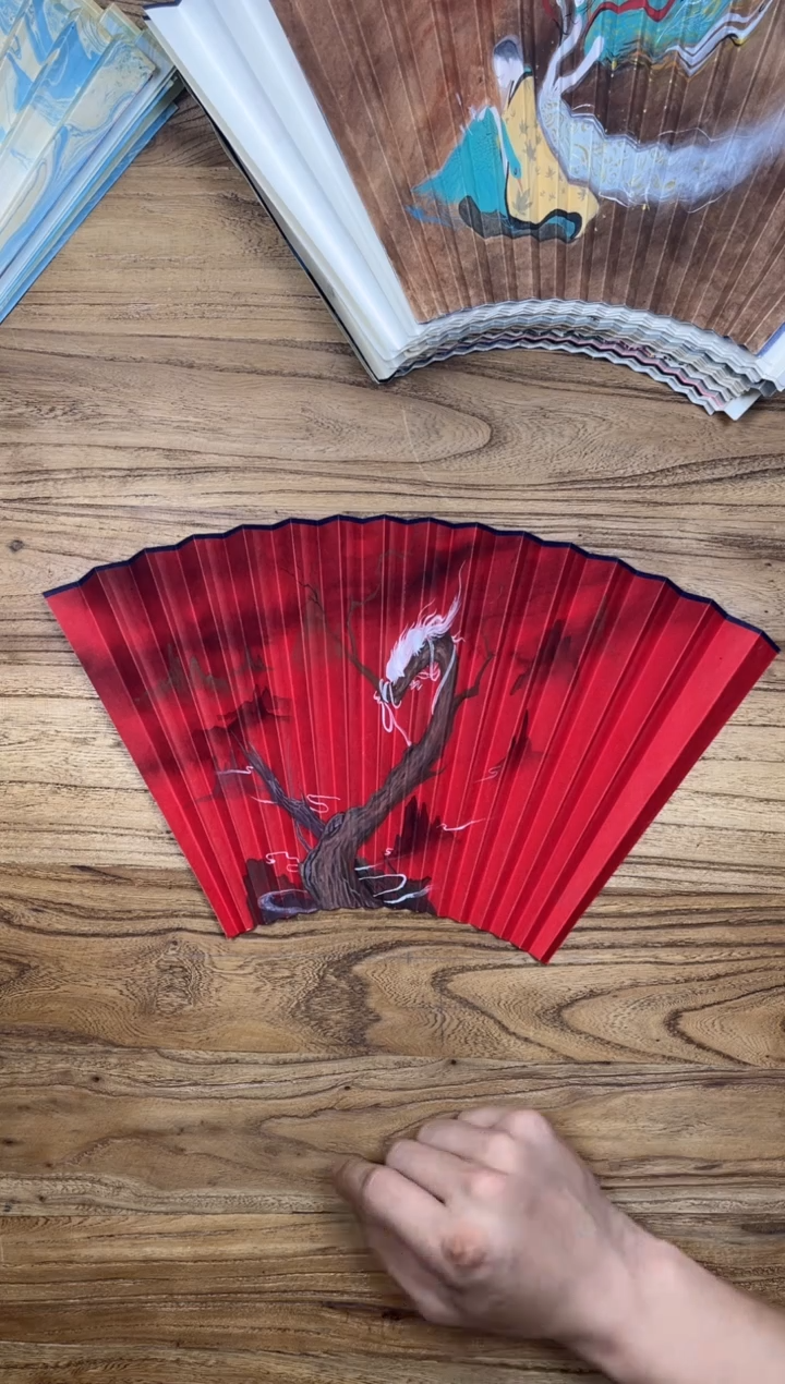 【闪购商品】扇子16方泽黎长物宣纸扇面