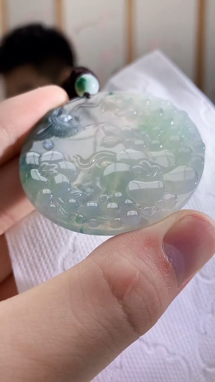 未镶嵌定制翡翠5028bb-毛货挂件33