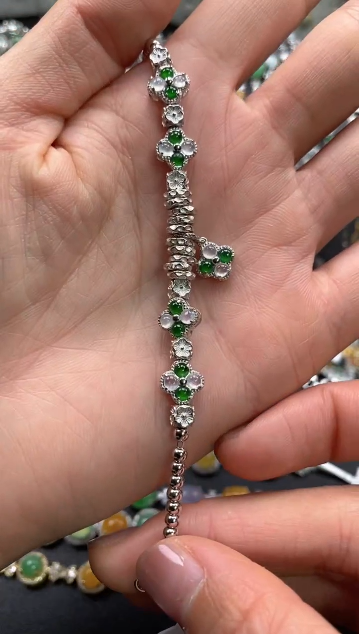 【闪购商品】翡翠戒指银S925镶嵌111111--1