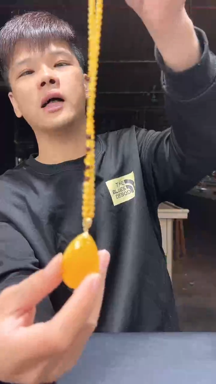 蜜蜡颈饰未镶嵌105多样性发一